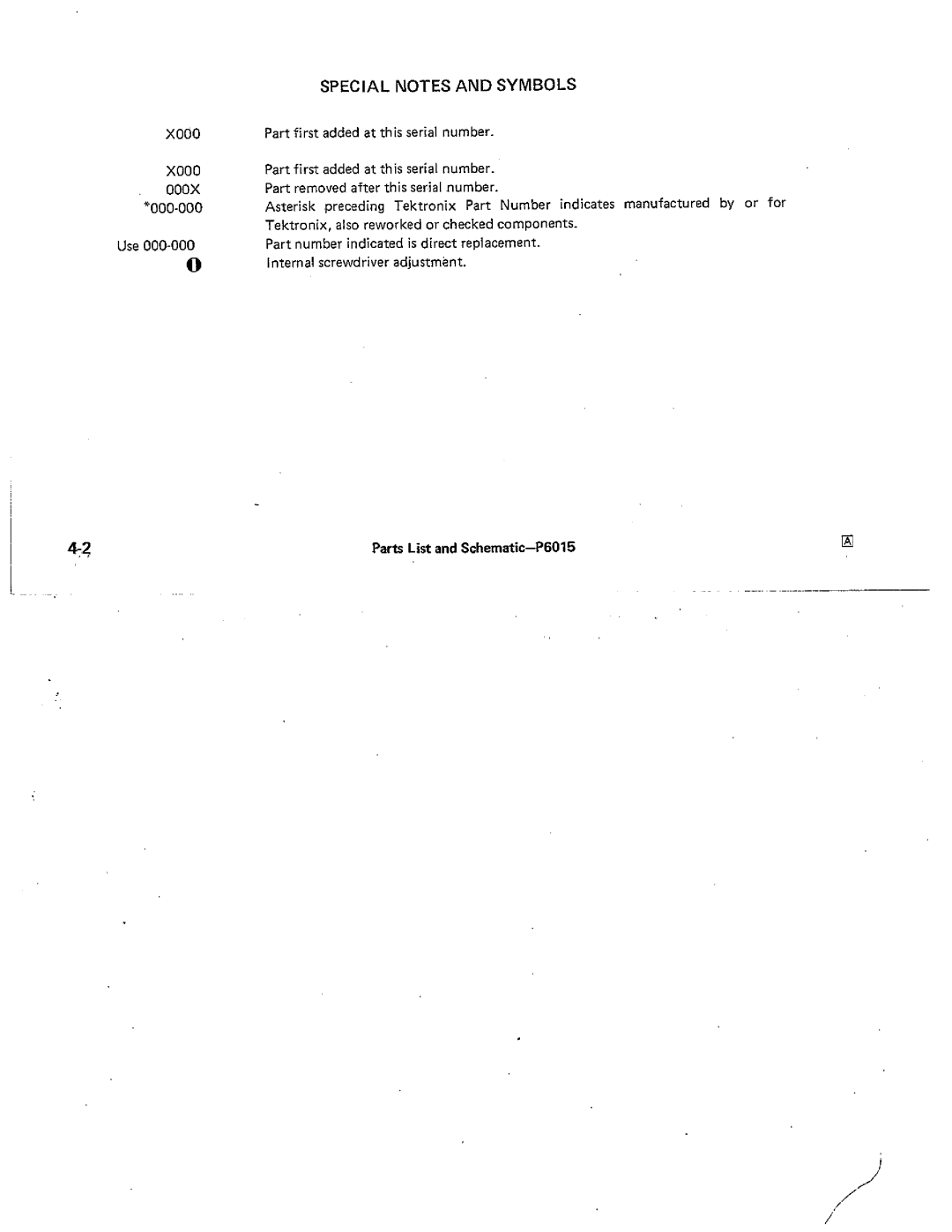 Tektronix P6015 manual 