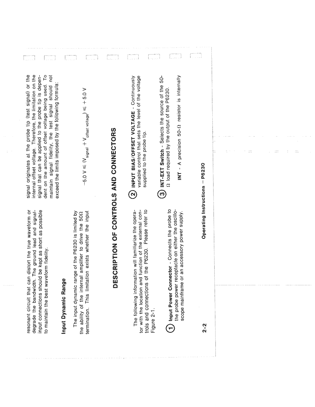 Tektronix P6230 manual 