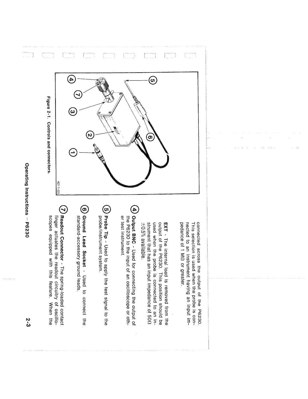 Tektronix P6230 manual 