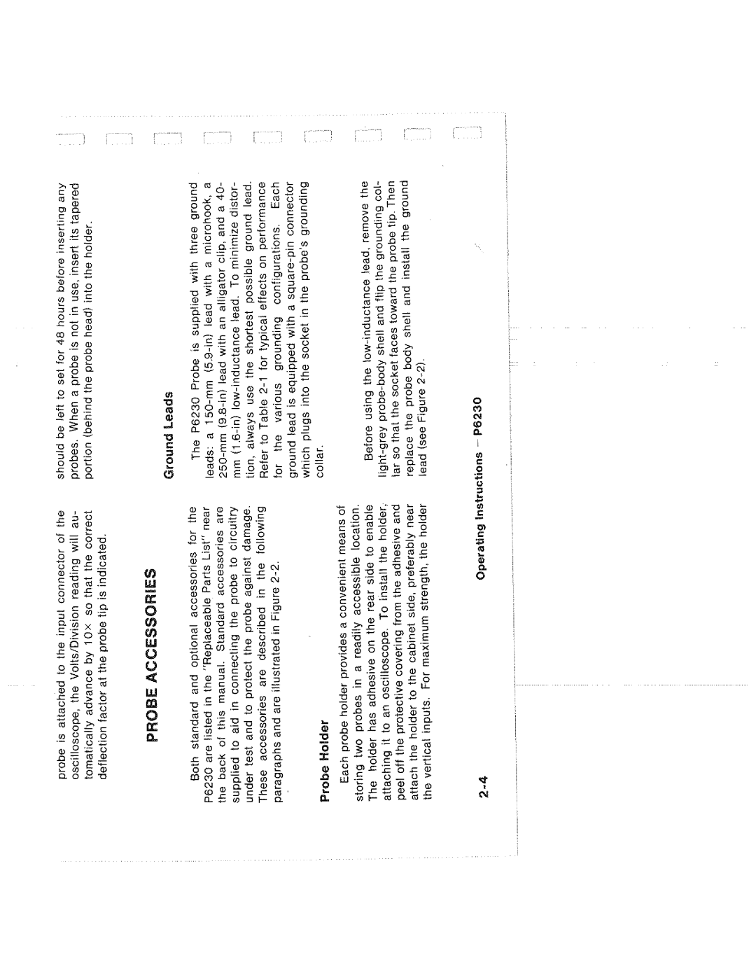 Tektronix P6230 manual 