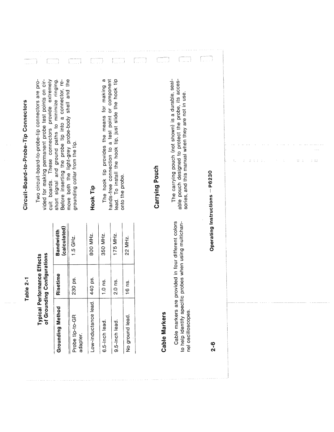 Tektronix P6230 manual 