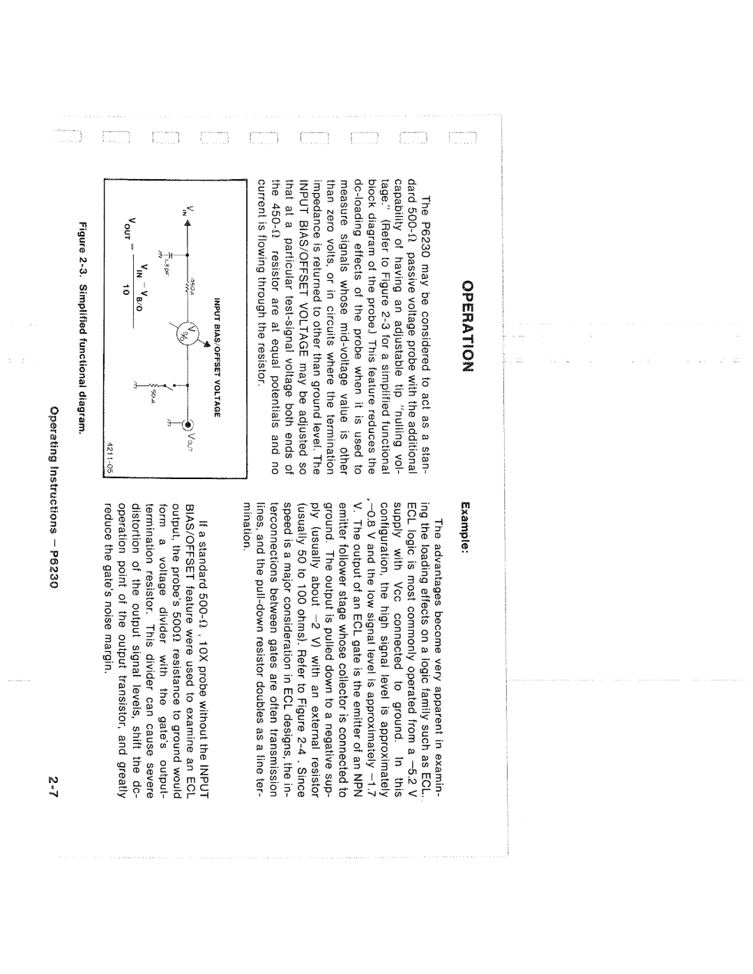 Tektronix P6230 manual 