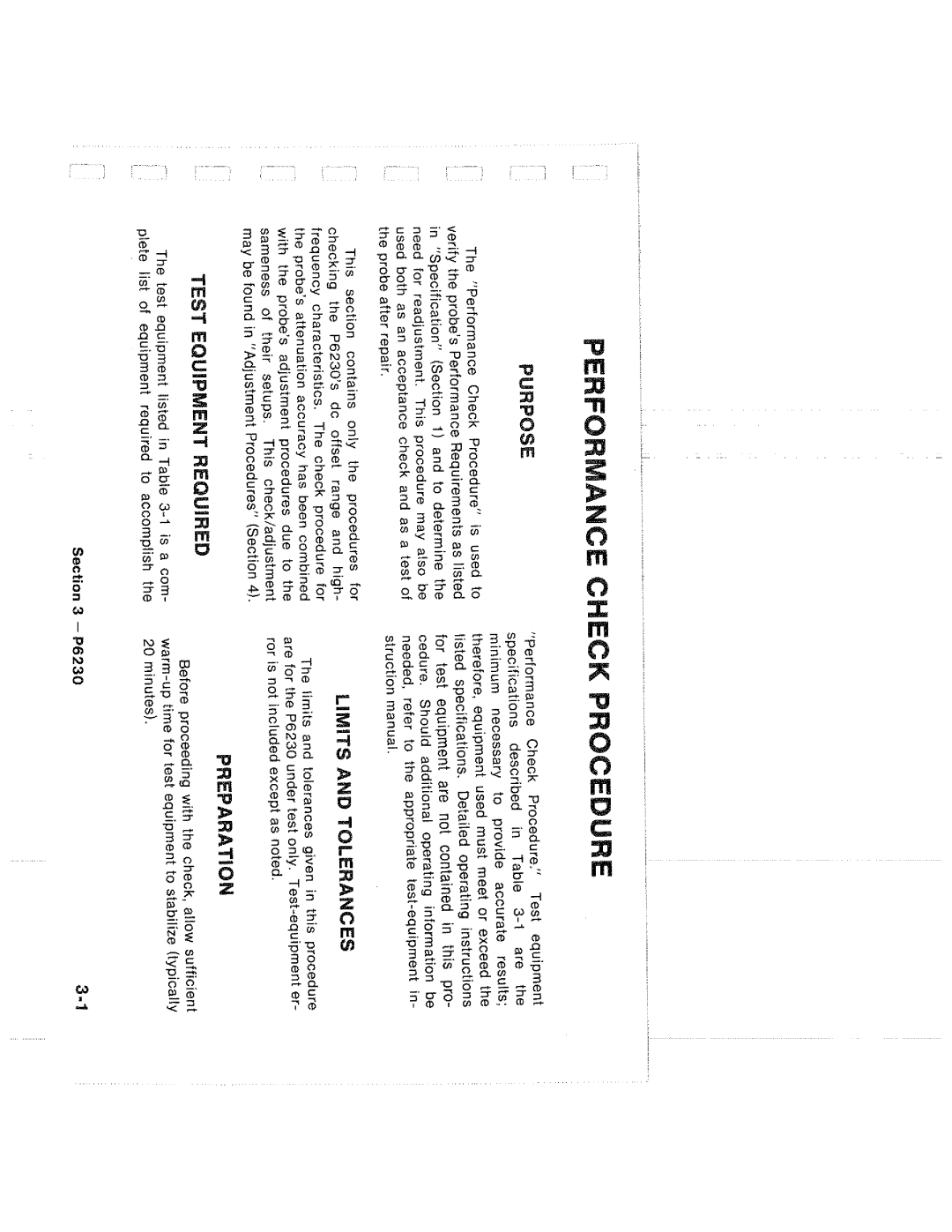 Tektronix P6230 manual 