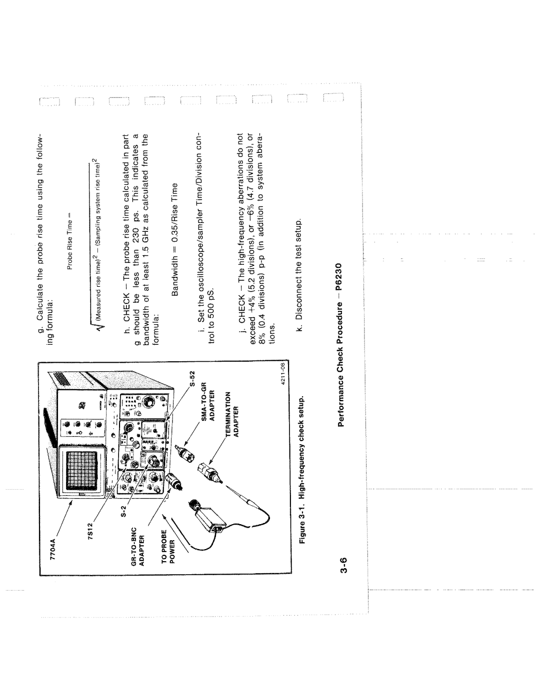 Tektronix P6230 manual 