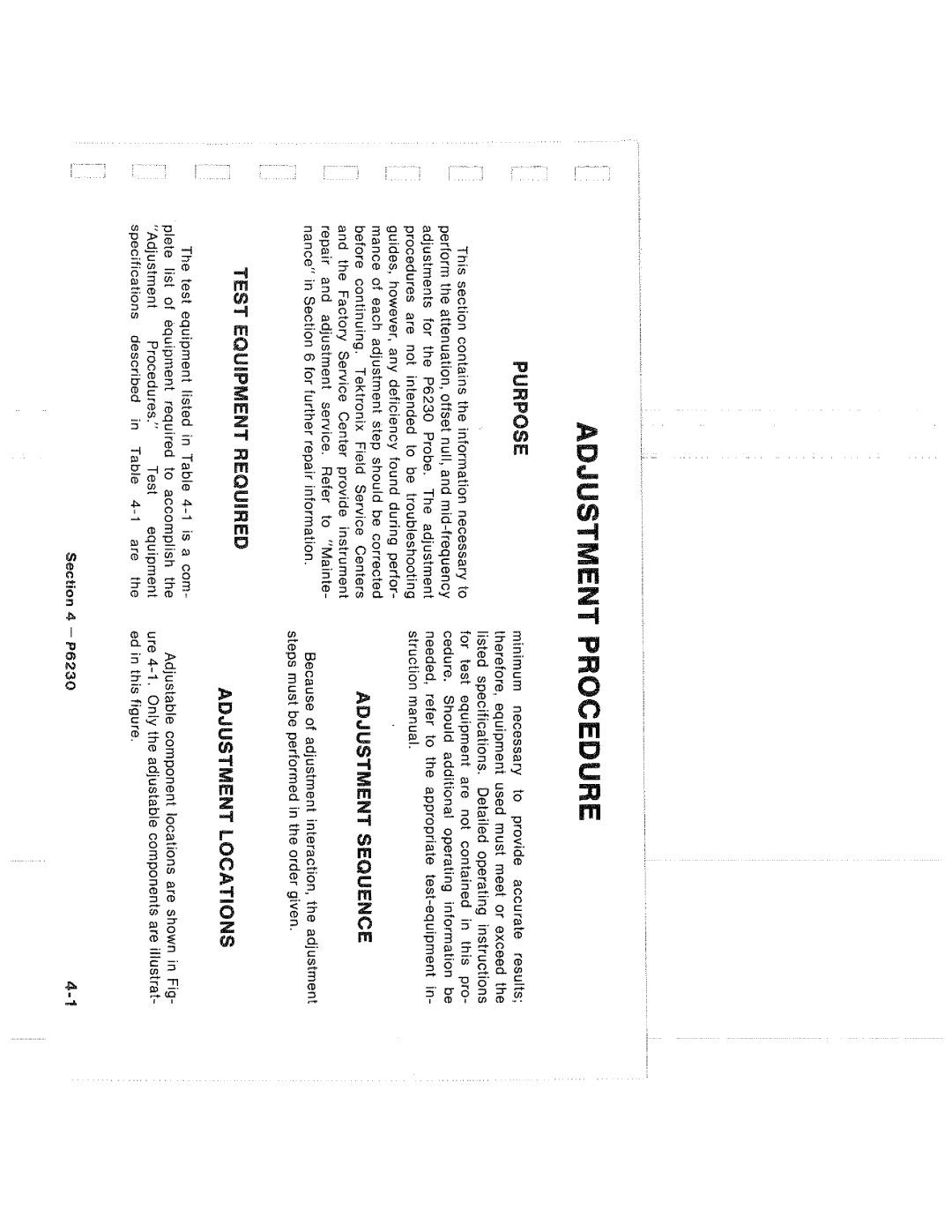 Tektronix P6230 manual 