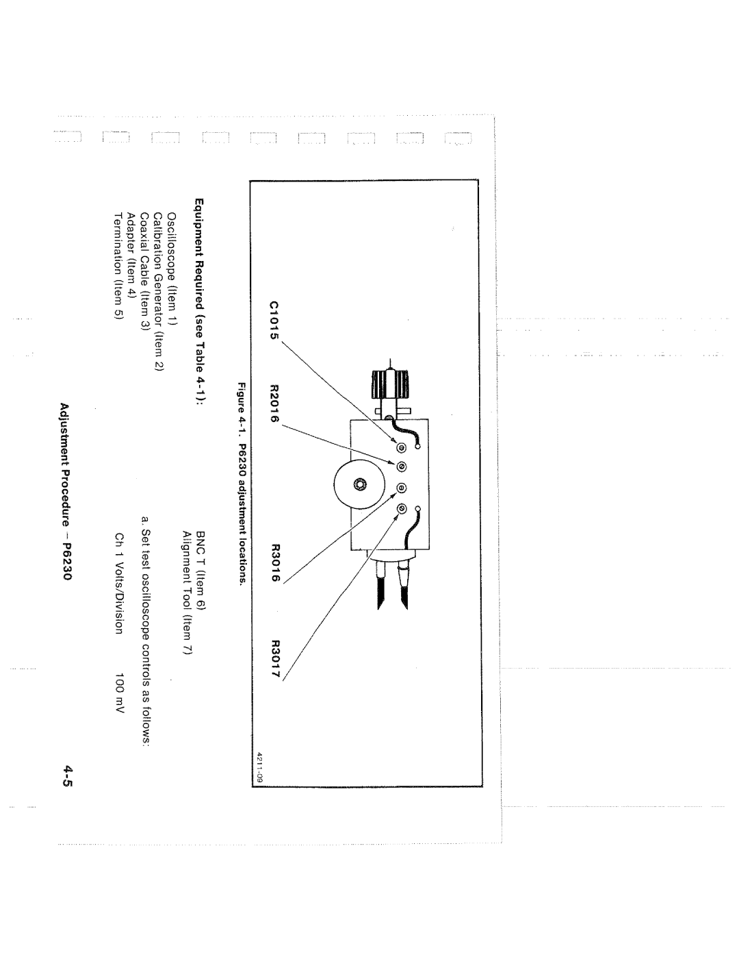 Tektronix P6230 manual 