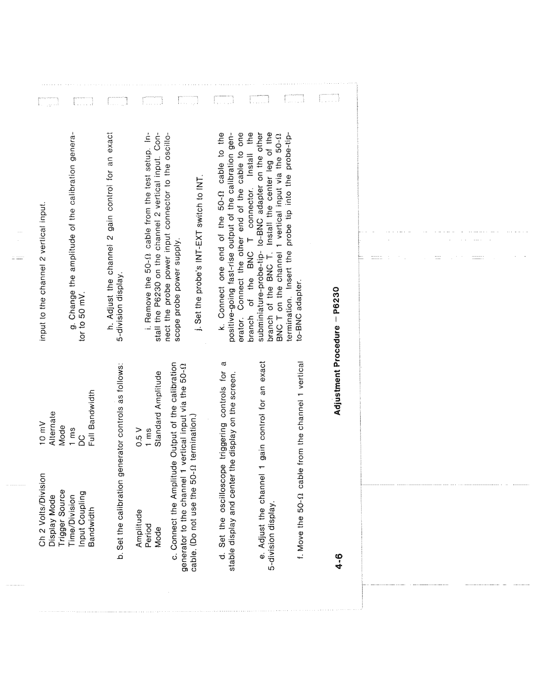 Tektronix P6230 manual 