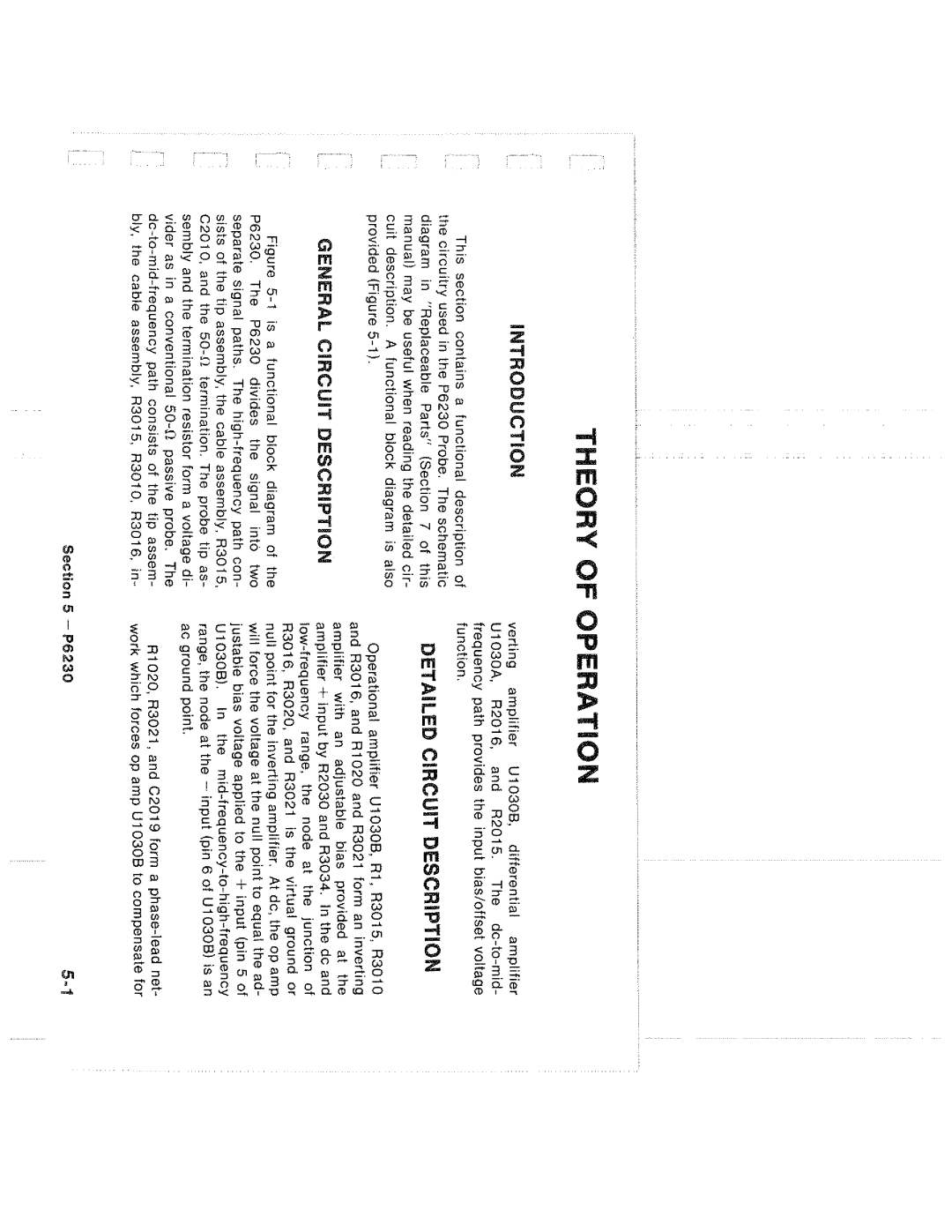 Tektronix P6230 manual 