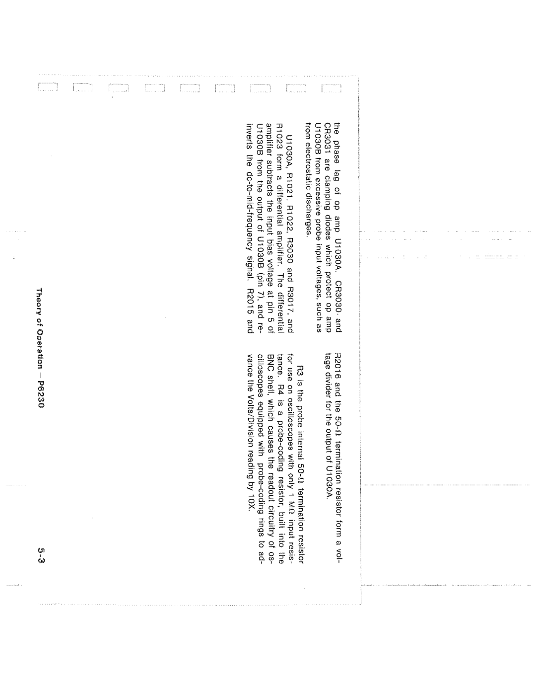 Tektronix P6230 manual 