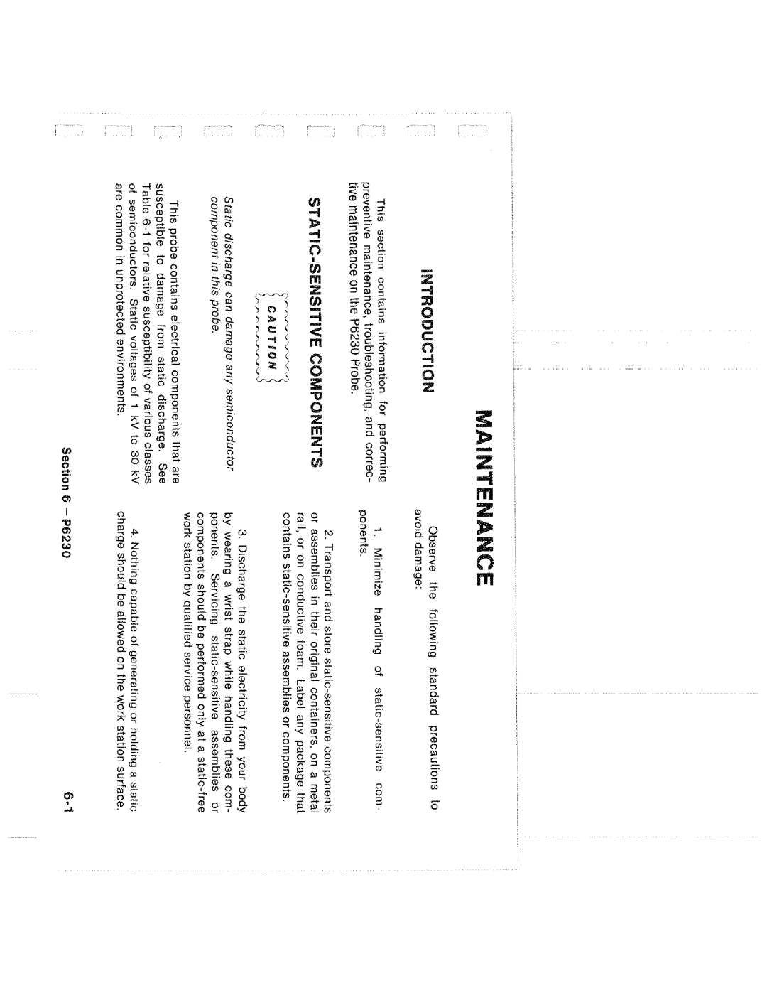 Tektronix P6230 manual 