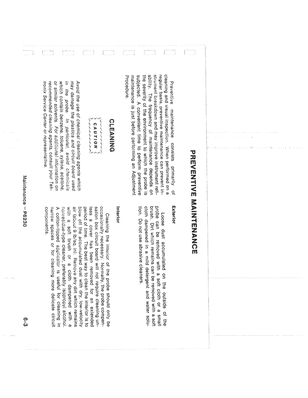 Tektronix P6230 manual 