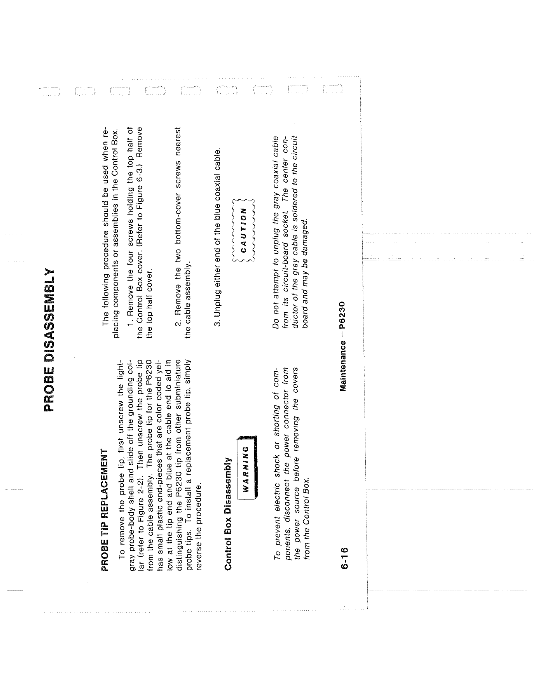 Tektronix P6230 manual 