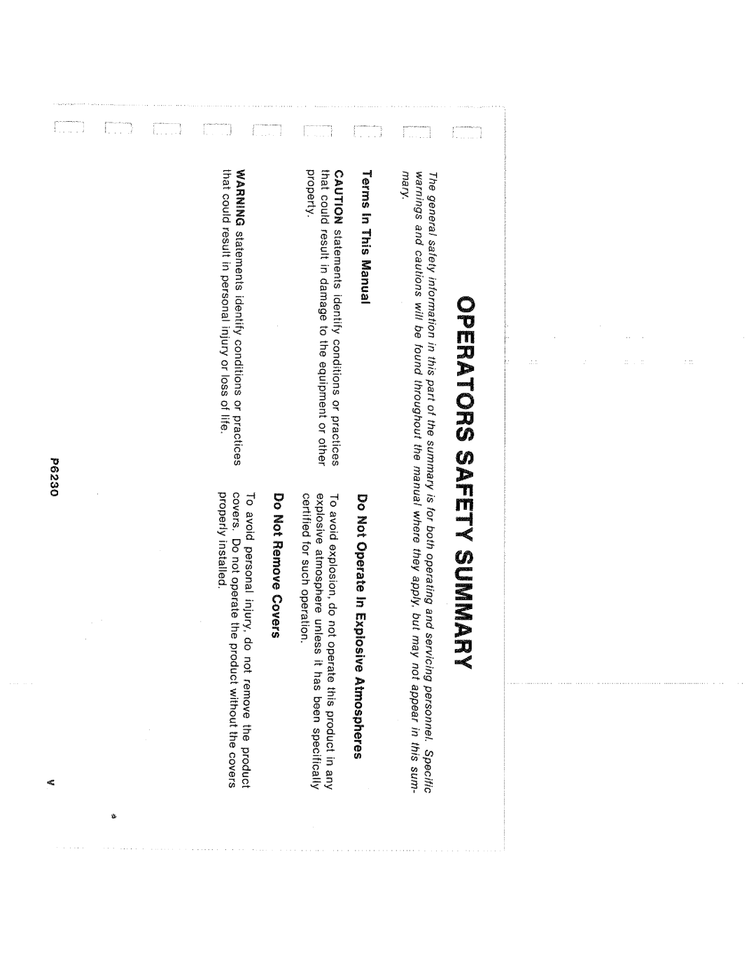 Tektronix P6230 manual 