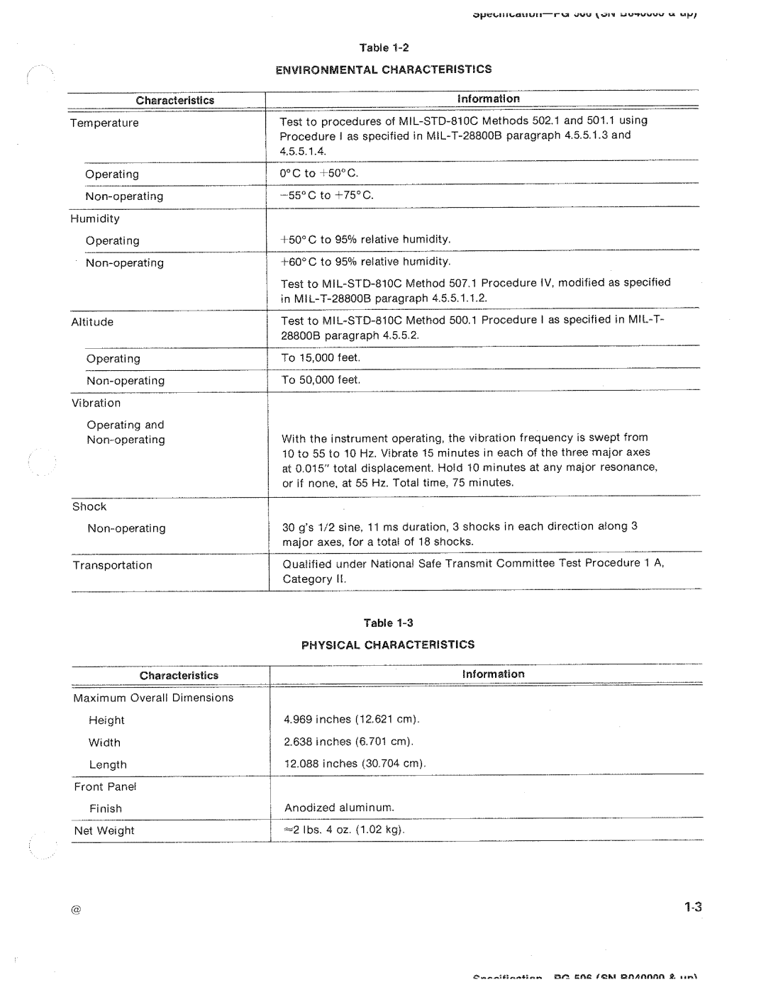 Tektronix PG 506 manual 