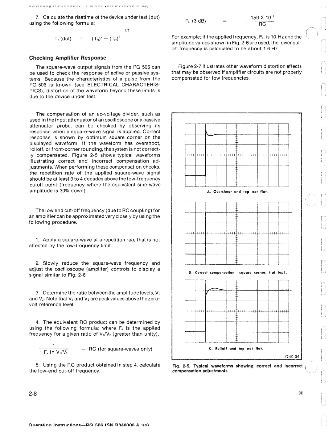 Tektronix PG 506 manual 