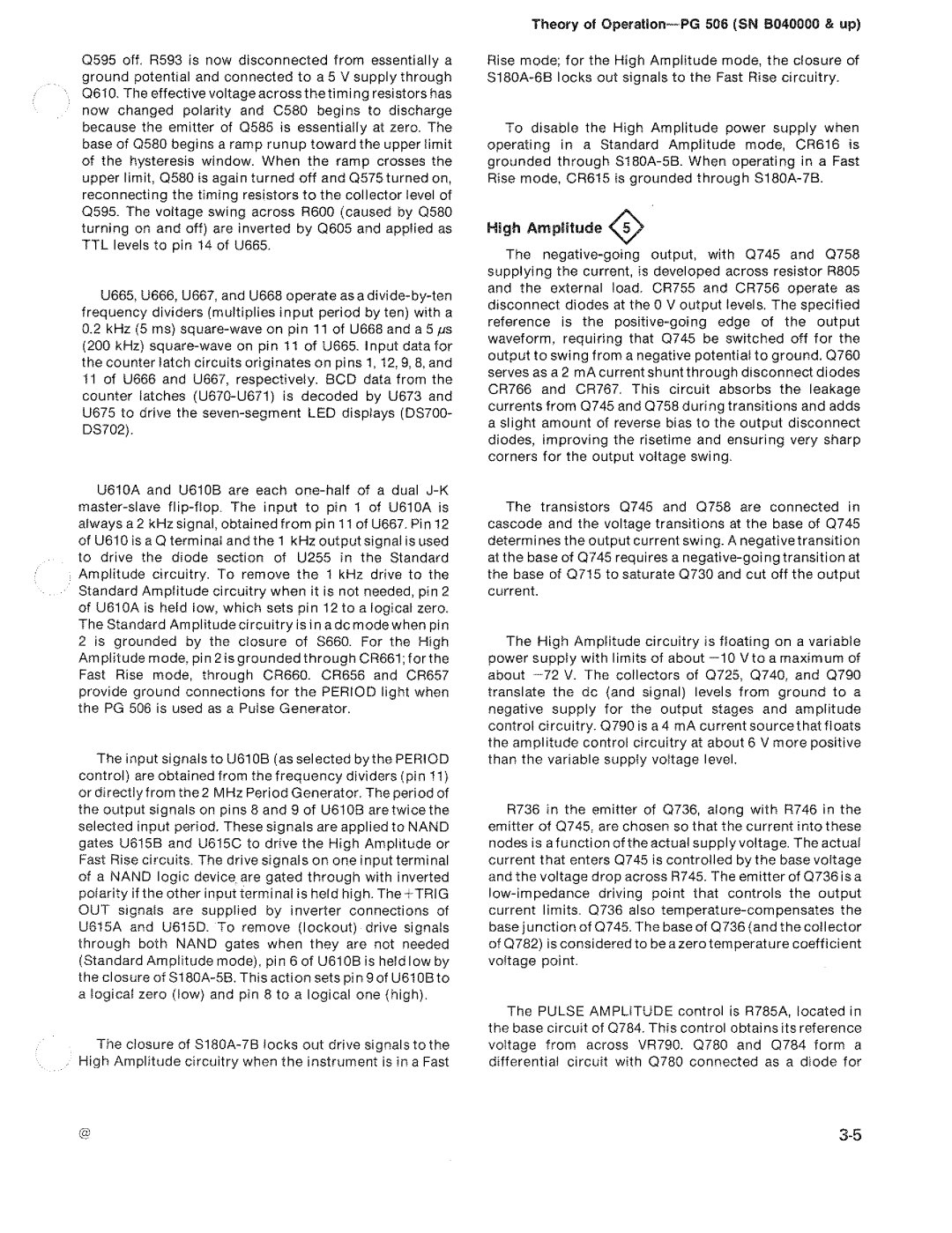 Tektronix PG 506 manual 