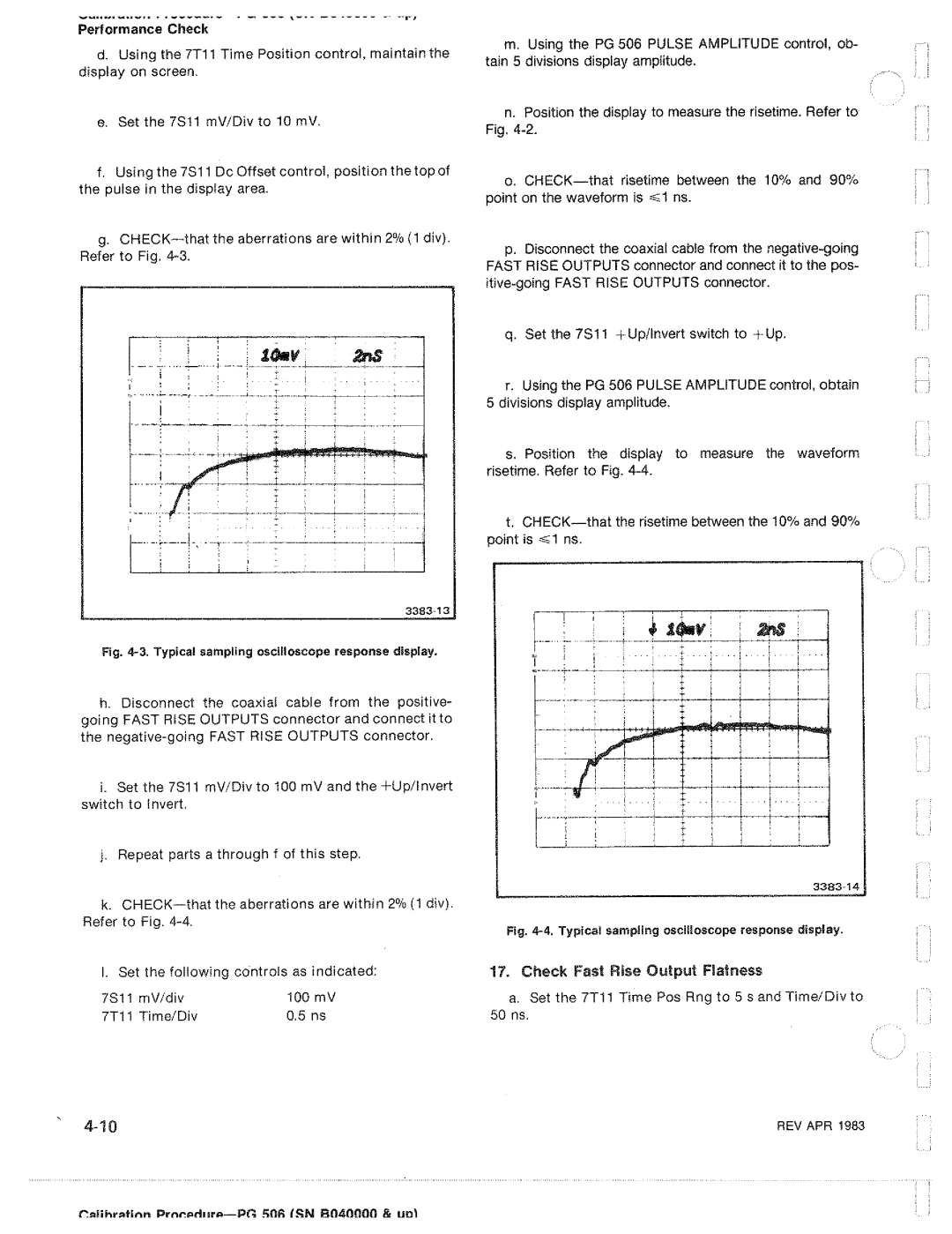 Tektronix PG 506 manual 