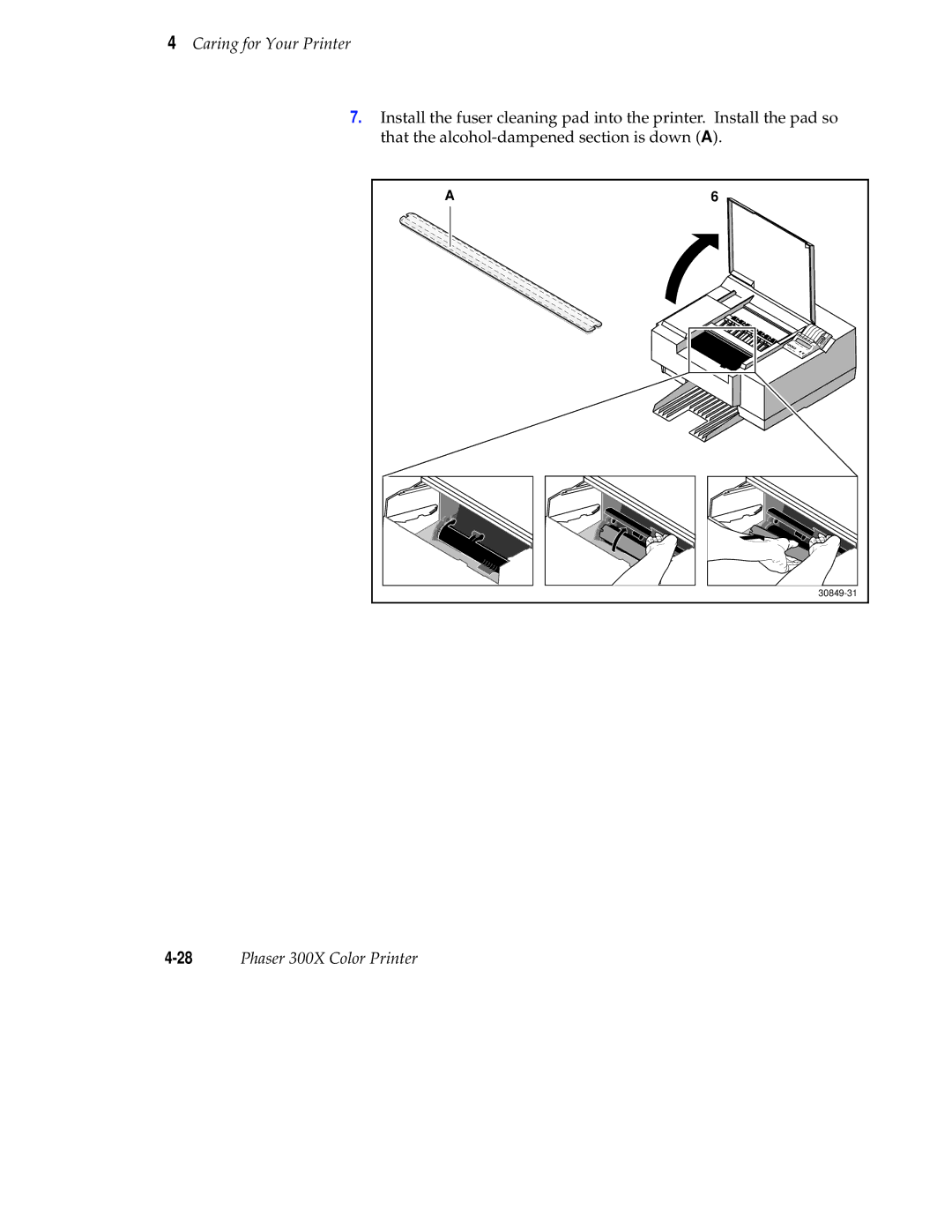 Tektronix Phaser 300X user manual 30849-31 