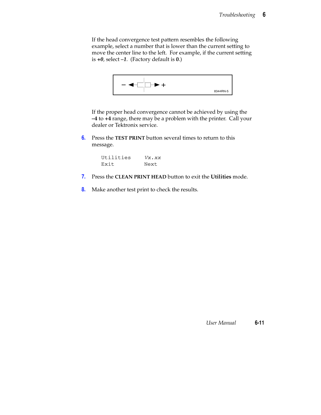 Tektronix Phaser 300X user manual 8344RN-5 