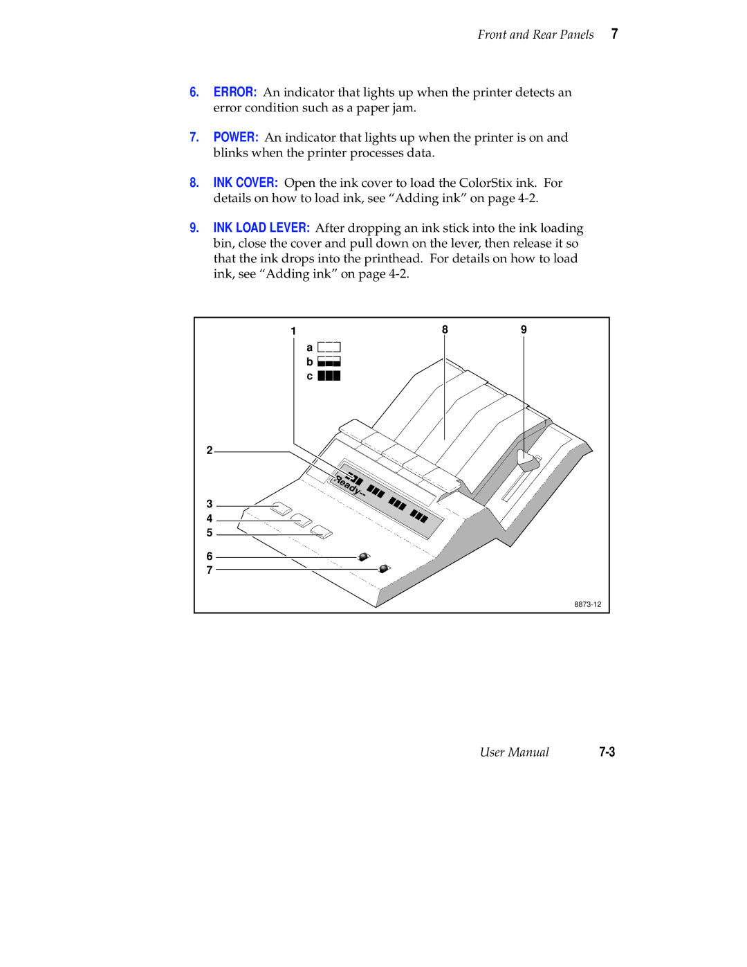 Tektronix Phaser 300X user manual 8873-12 