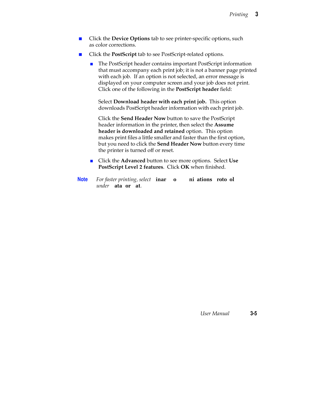 Tektronix Phaser 300X user manual Printing 