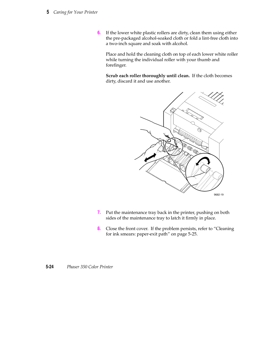 Tektronix Phaser 350 manual 9682-19 