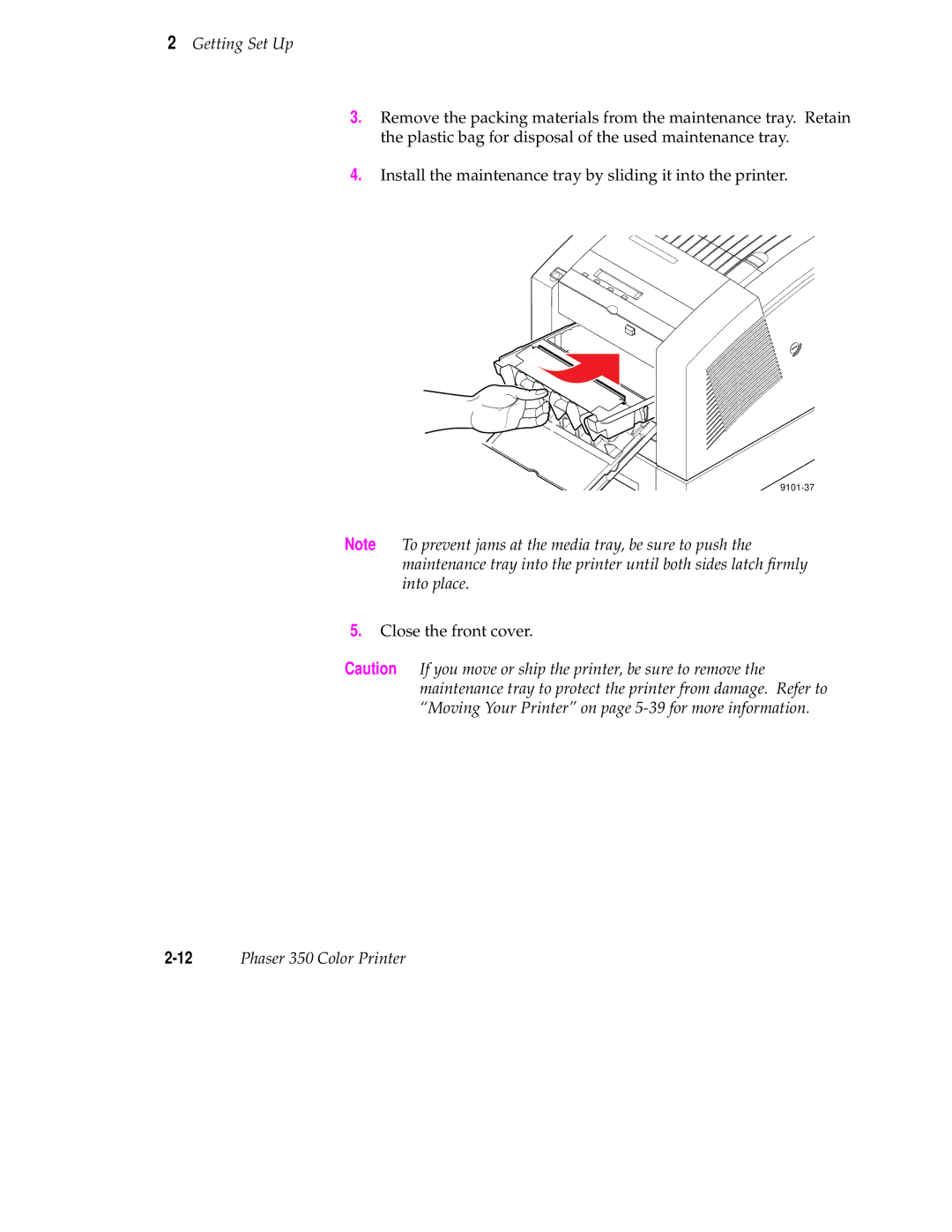 Tektronix manual 12Phaser 350 Color Printer 