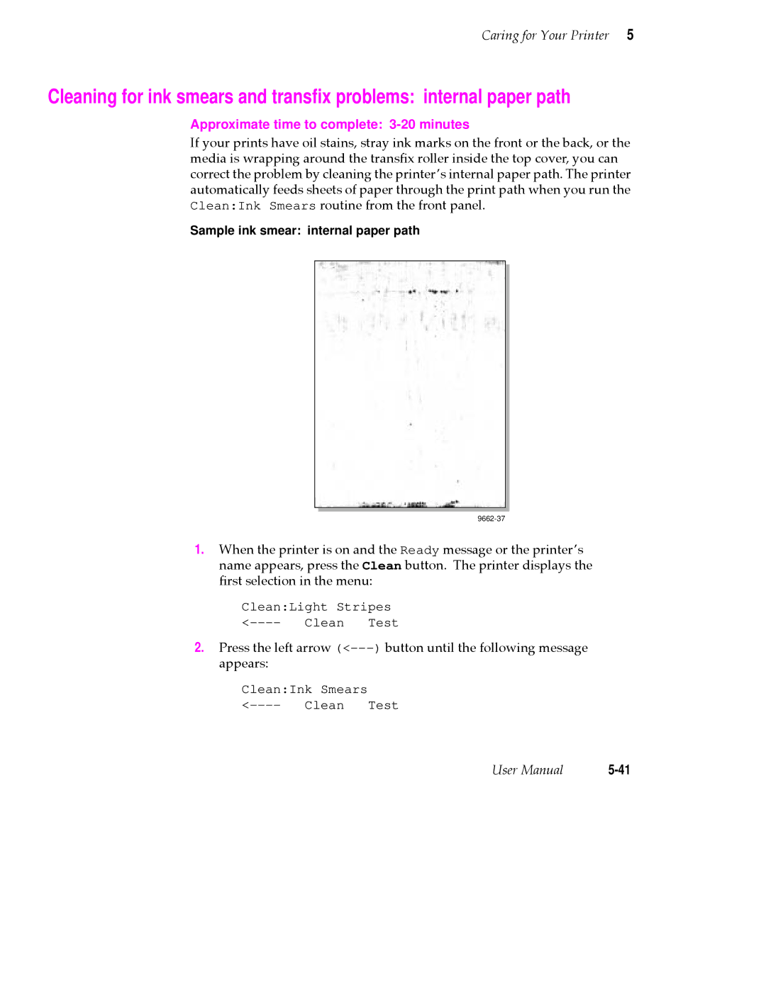 Tektronix PHASER 380 manual Approximate time to complete 3-20 minutes 