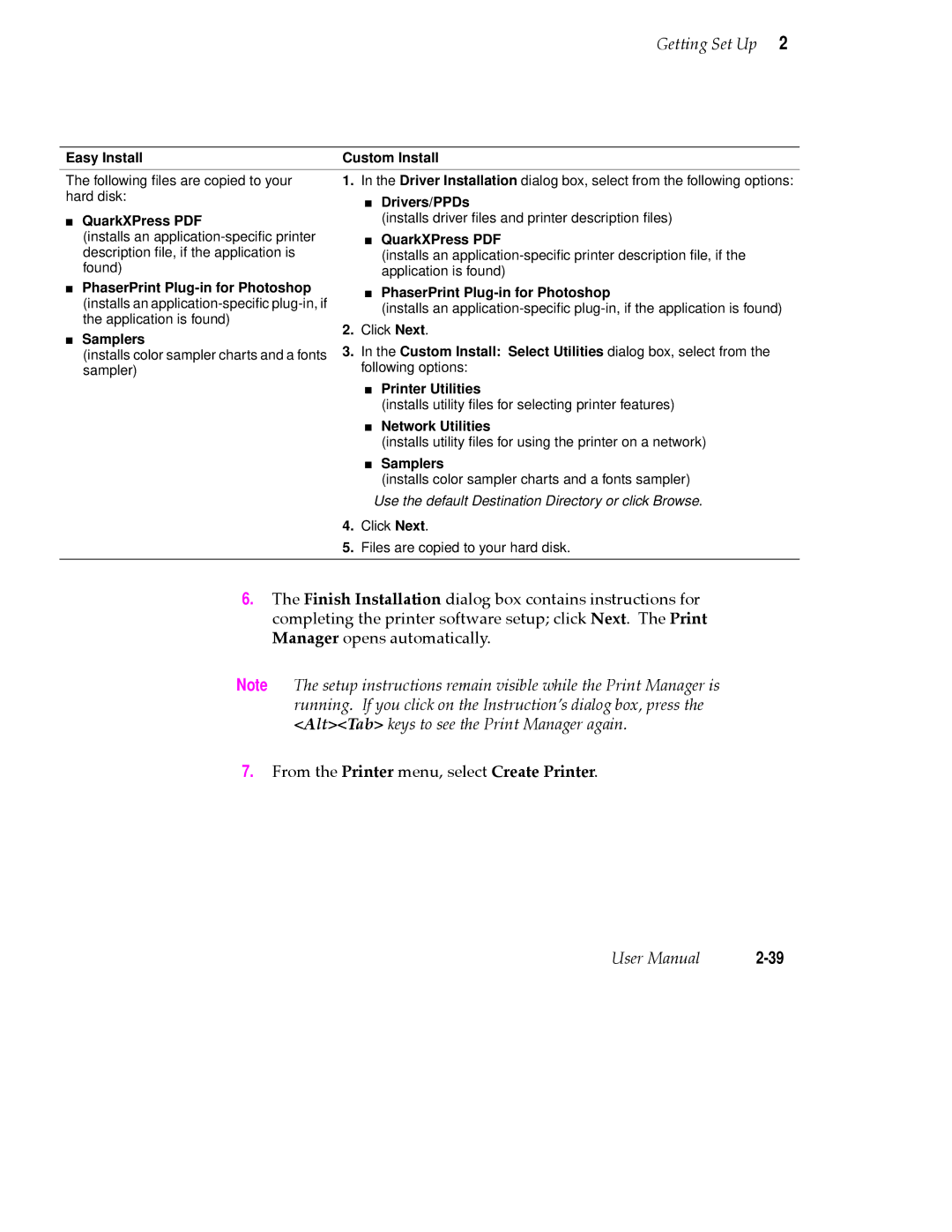 Tektronix PHASER 380 manual PhaserPrint Plug-in for Photoshop 