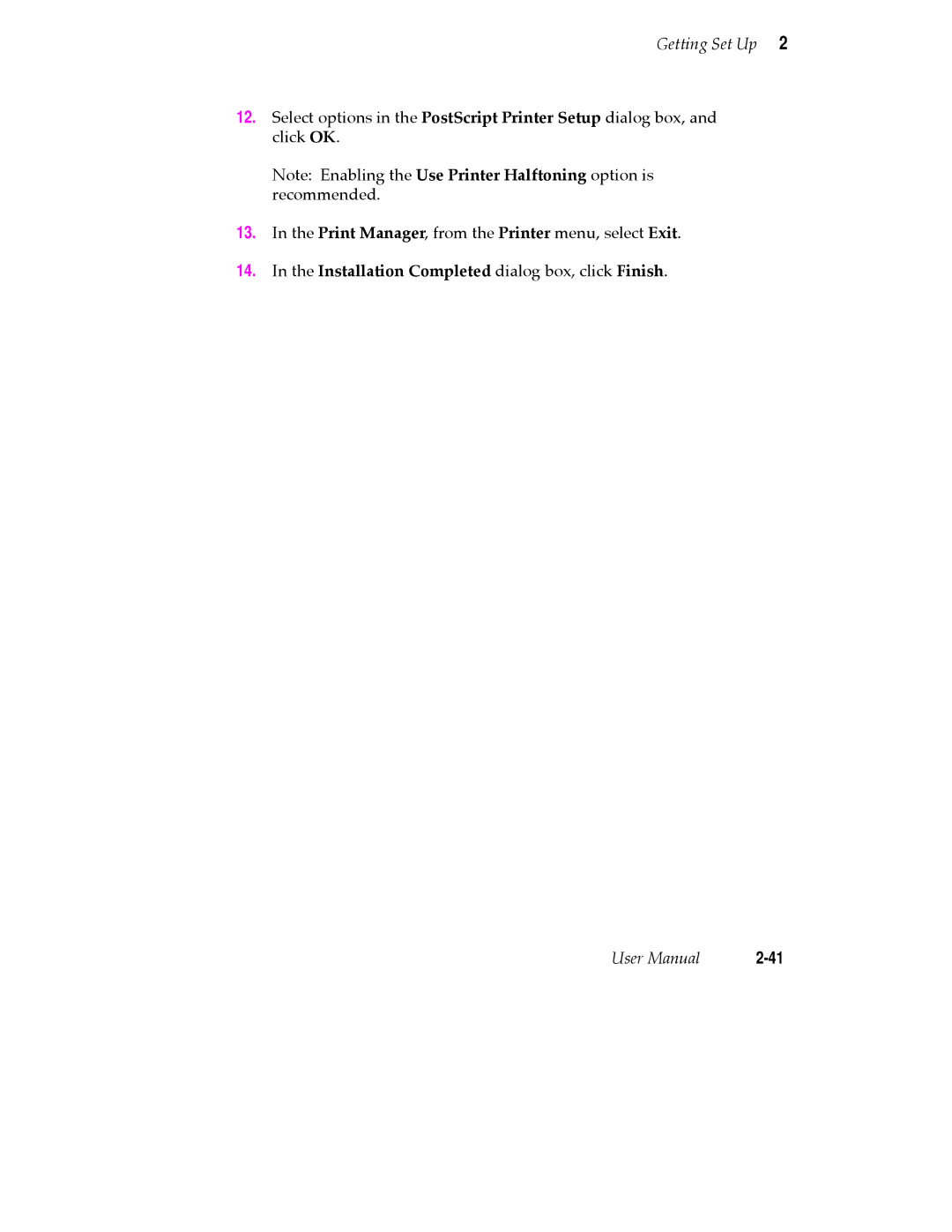 Tektronix PHASER 380 manual Installation Completed dialog box, click Finish 