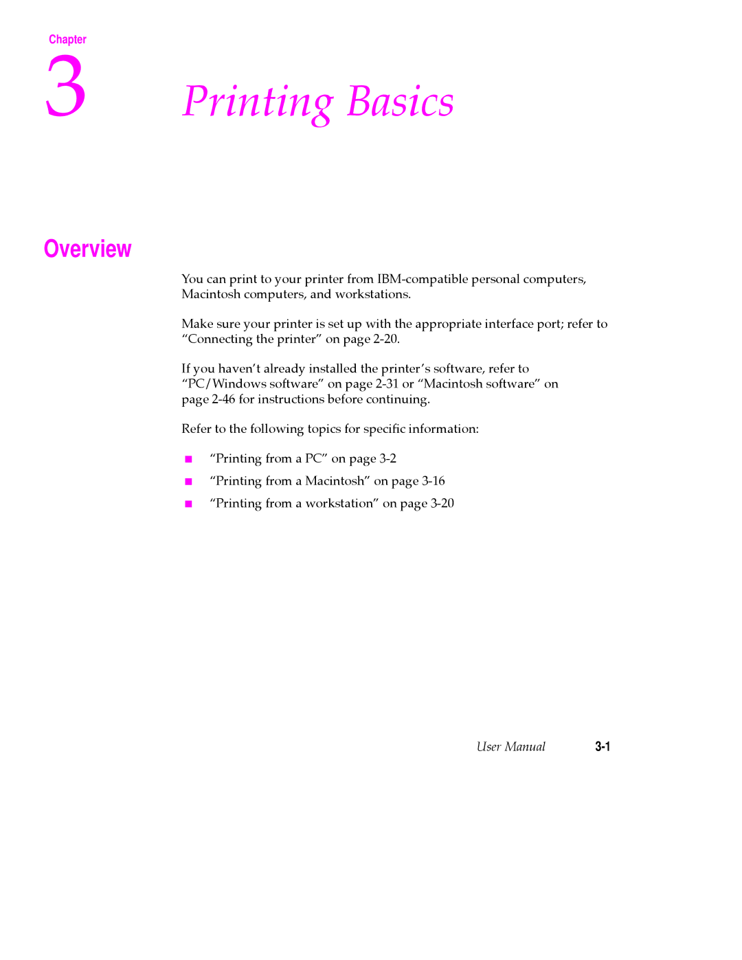 Tektronix PHASER 380 manual Printing Basics 