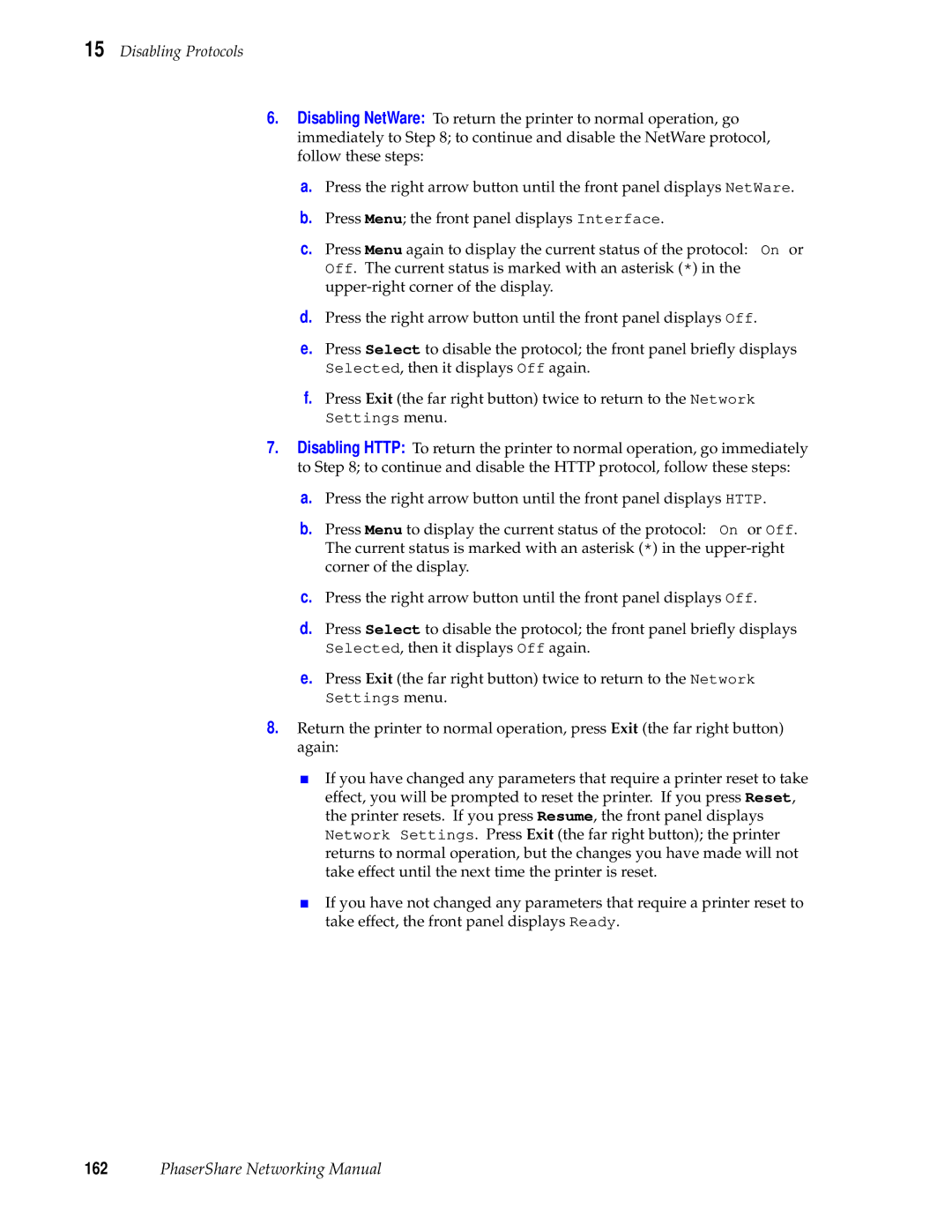 Tektronix Phasershare Printer manual PhaserShare Networking Manual 