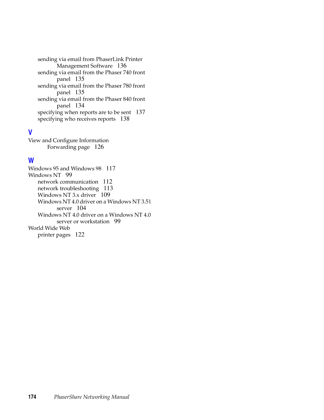 Tektronix Phasershare Printer manual PhaserShare Networking Manual 