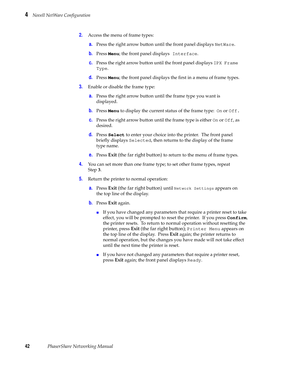 Tektronix Phasershare Printer manual PhaserShare Networking Manual 