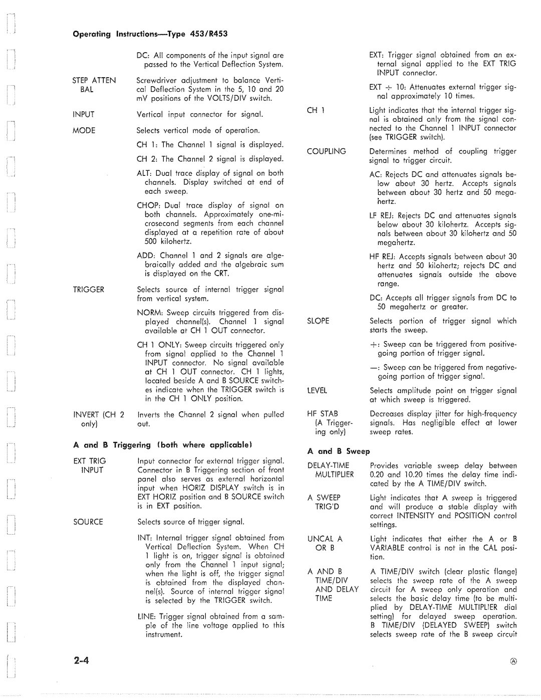 Tektronix R453 manual 