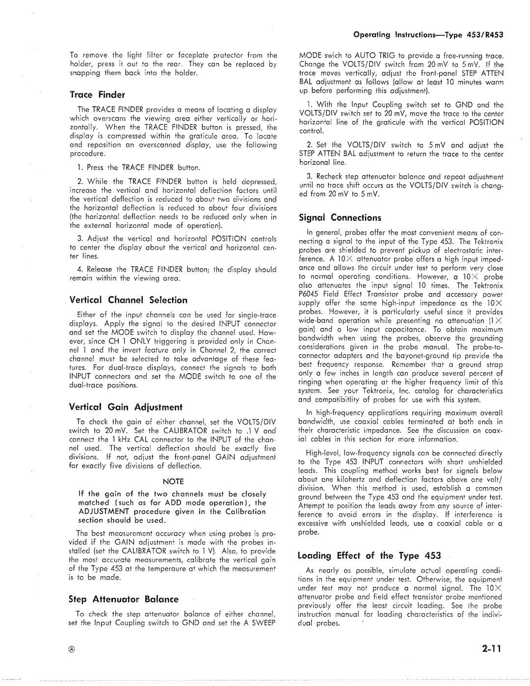 Tektronix R453 manual 