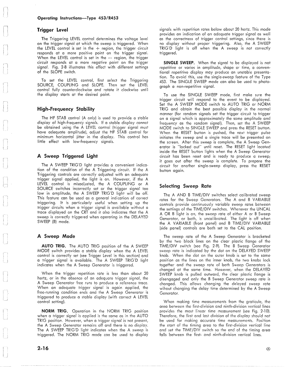 Tektronix R453 manual 