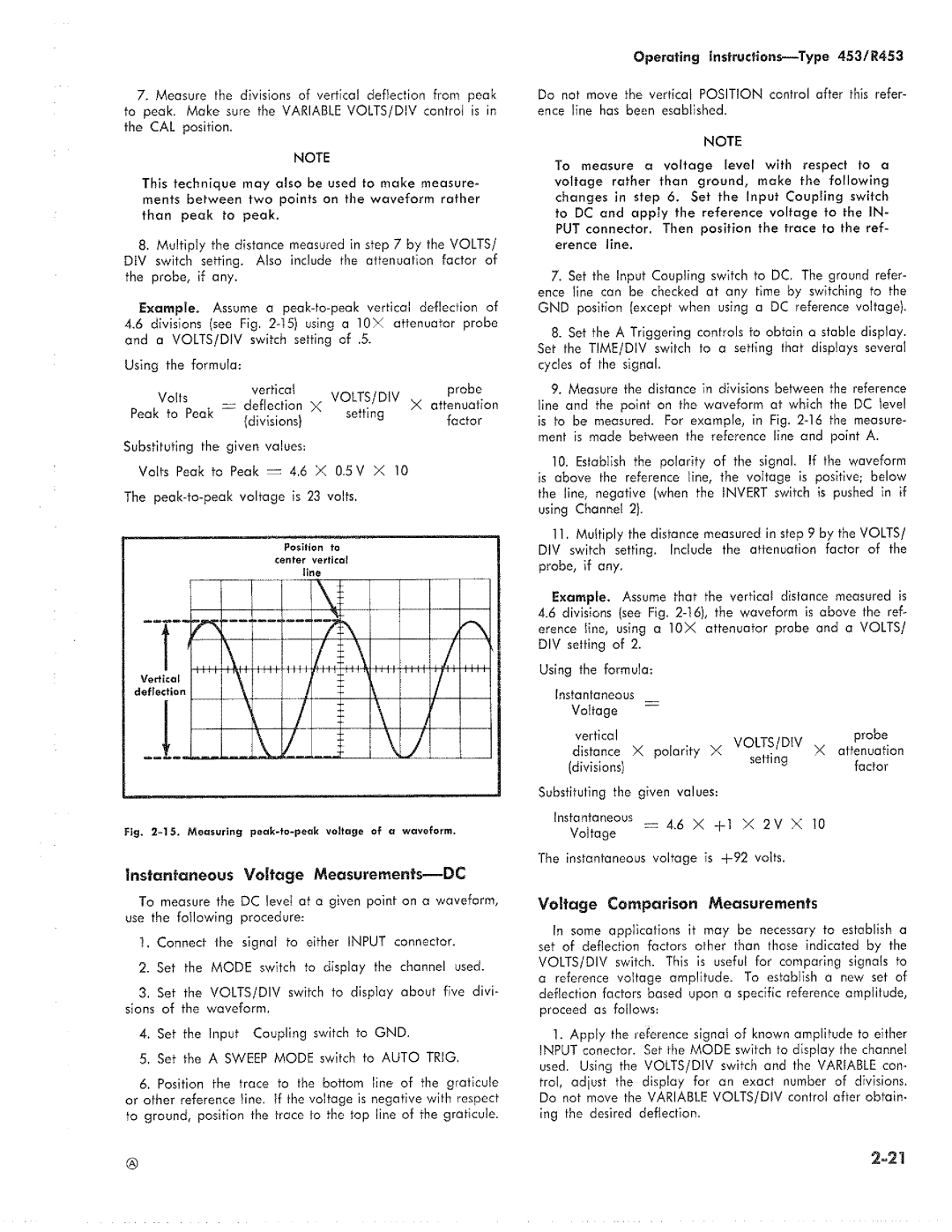 Tektronix R453 manual 