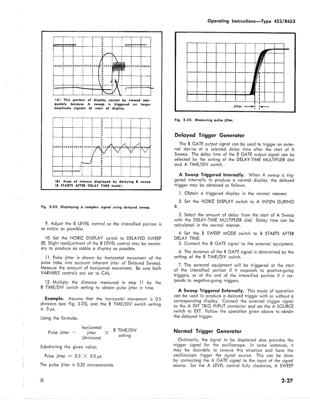 Tektronix R453 manual 