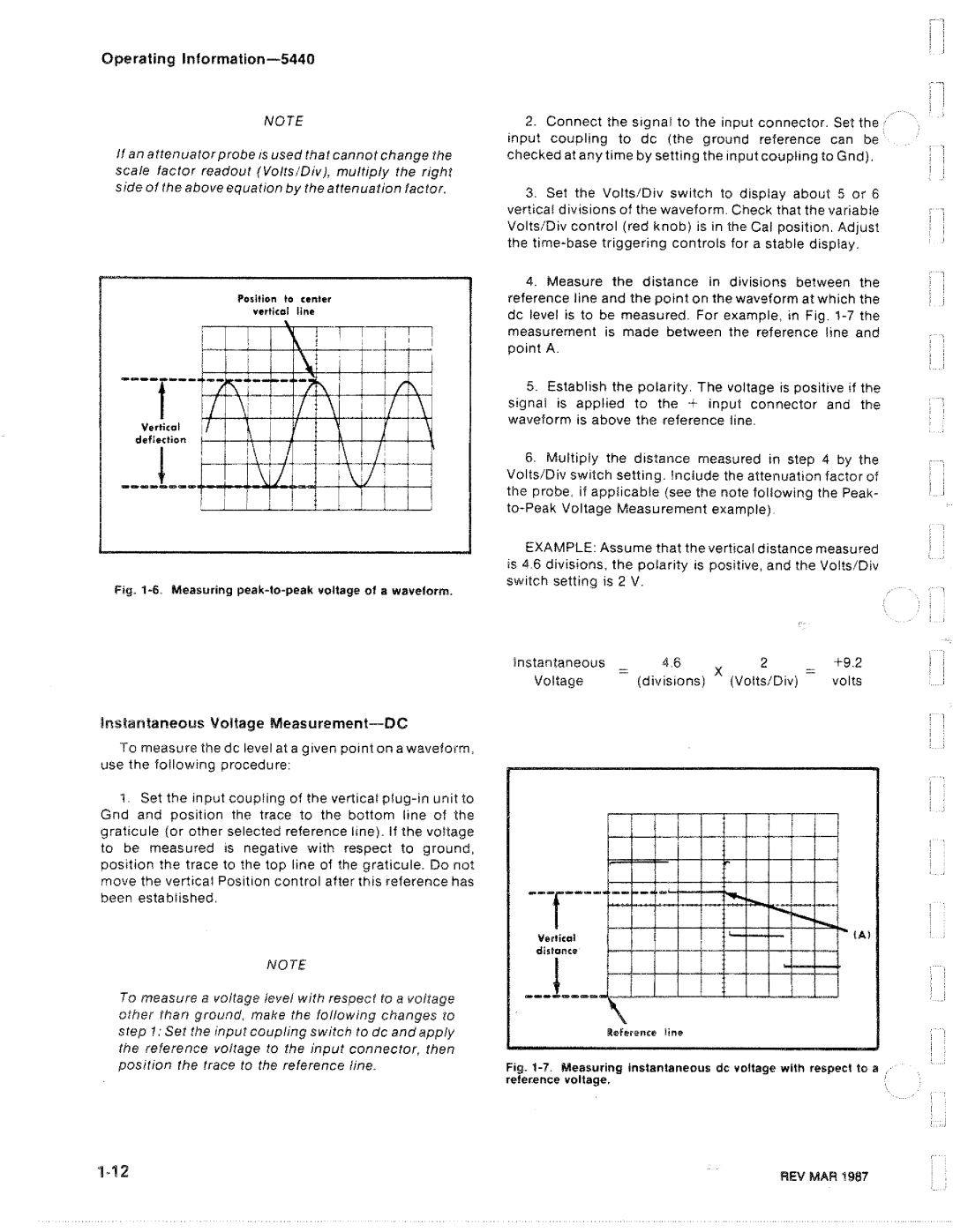 Tektronix R5440 manual 