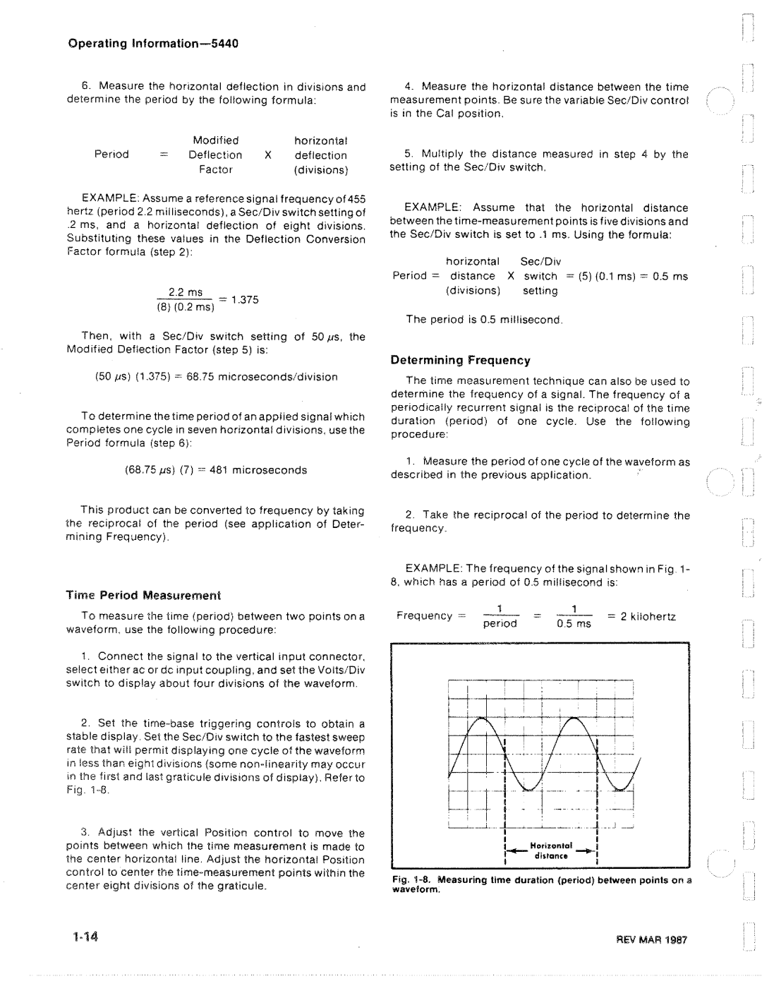 Tektronix R5440 manual 