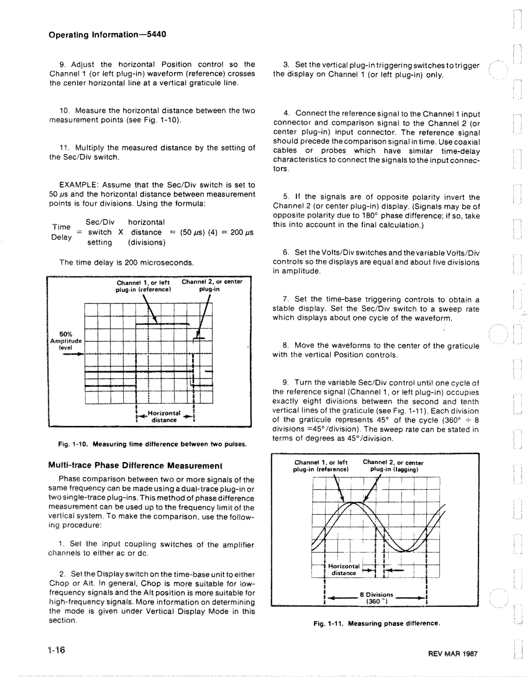 Tektronix R5440 manual 