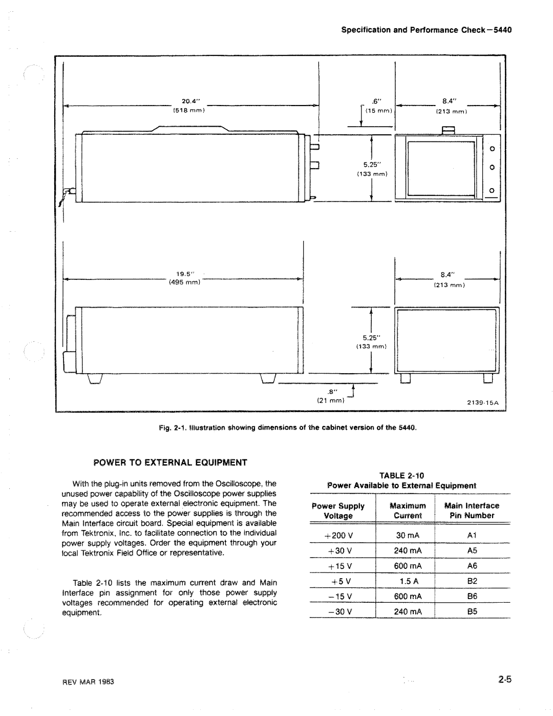 Tektronix R5440 manual 