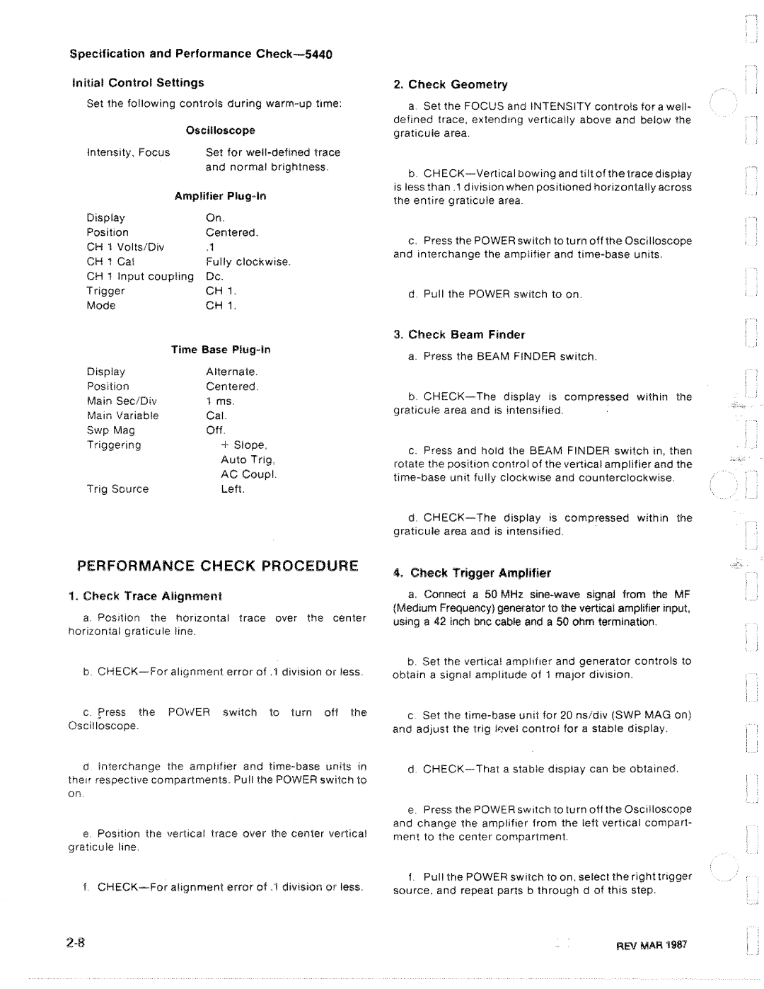 Tektronix R5440 manual 