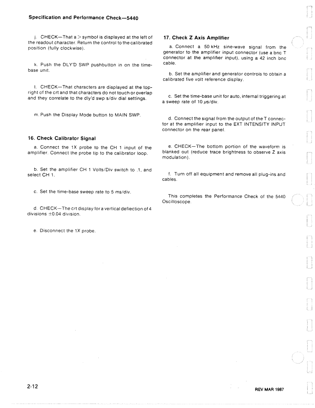 Tektronix R5440 manual 