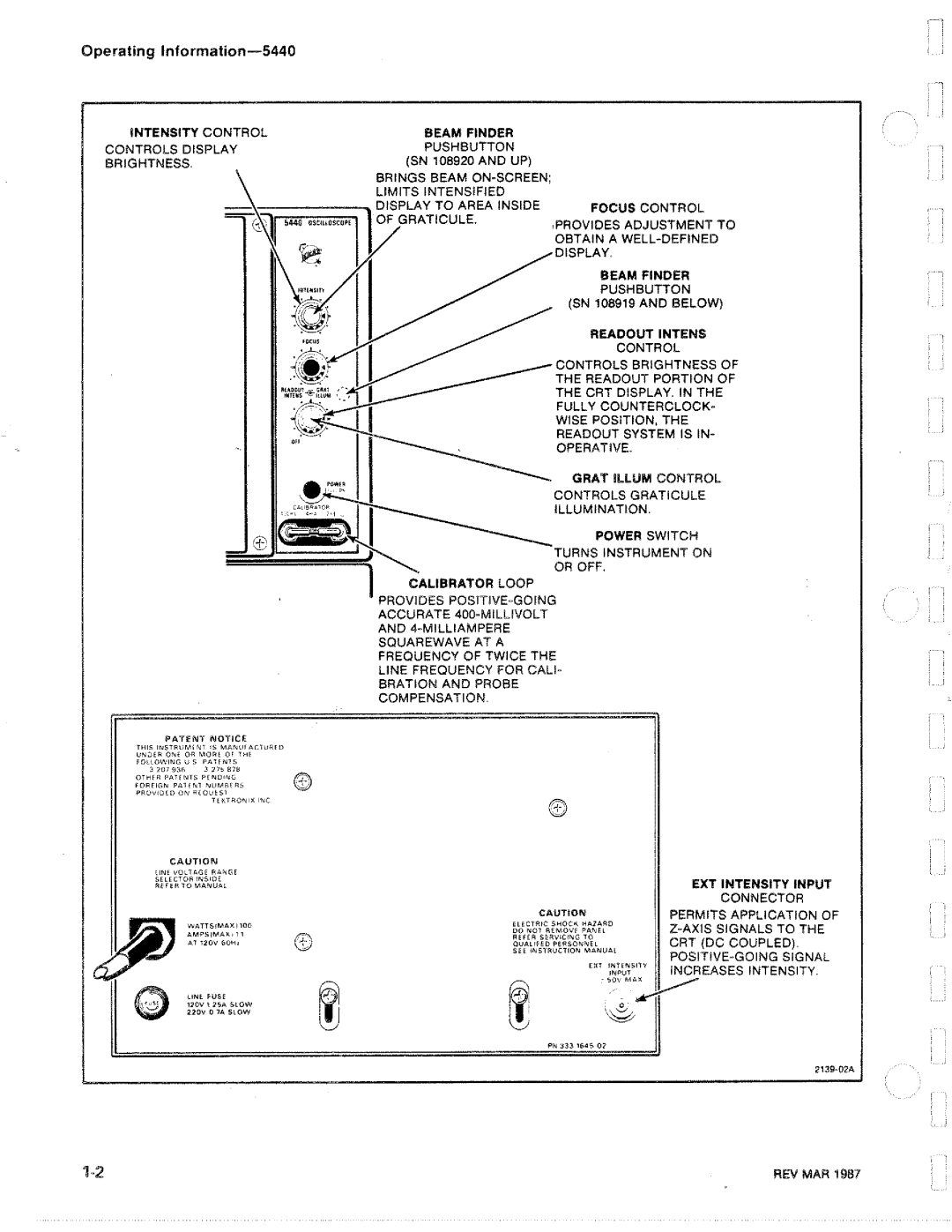 Tektronix R5440 manual 