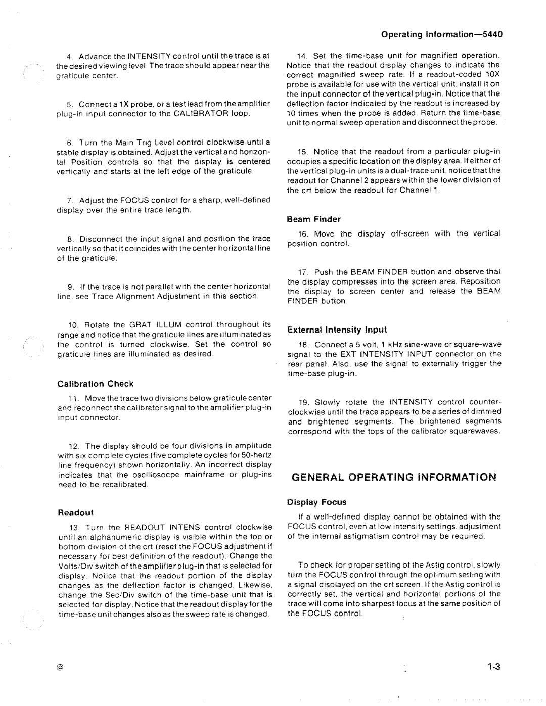 Tektronix R5440 manual 