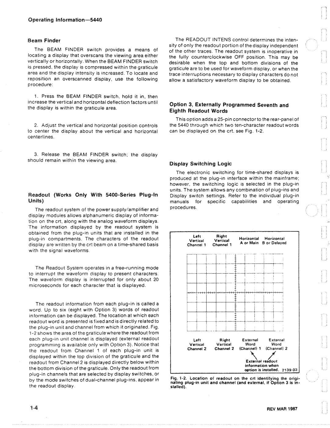 Tektronix R5440 manual 