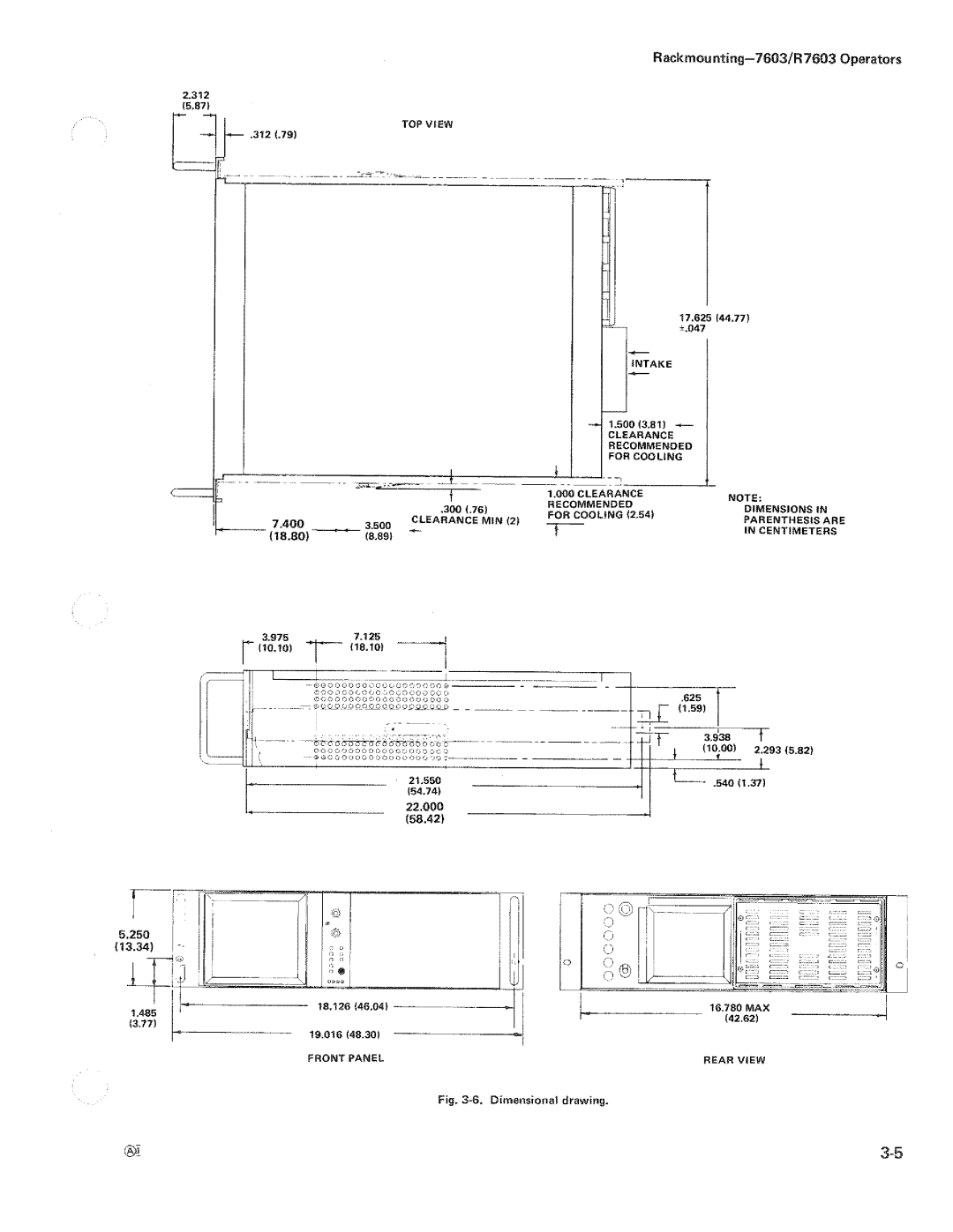 Tektronix R7603 manual 