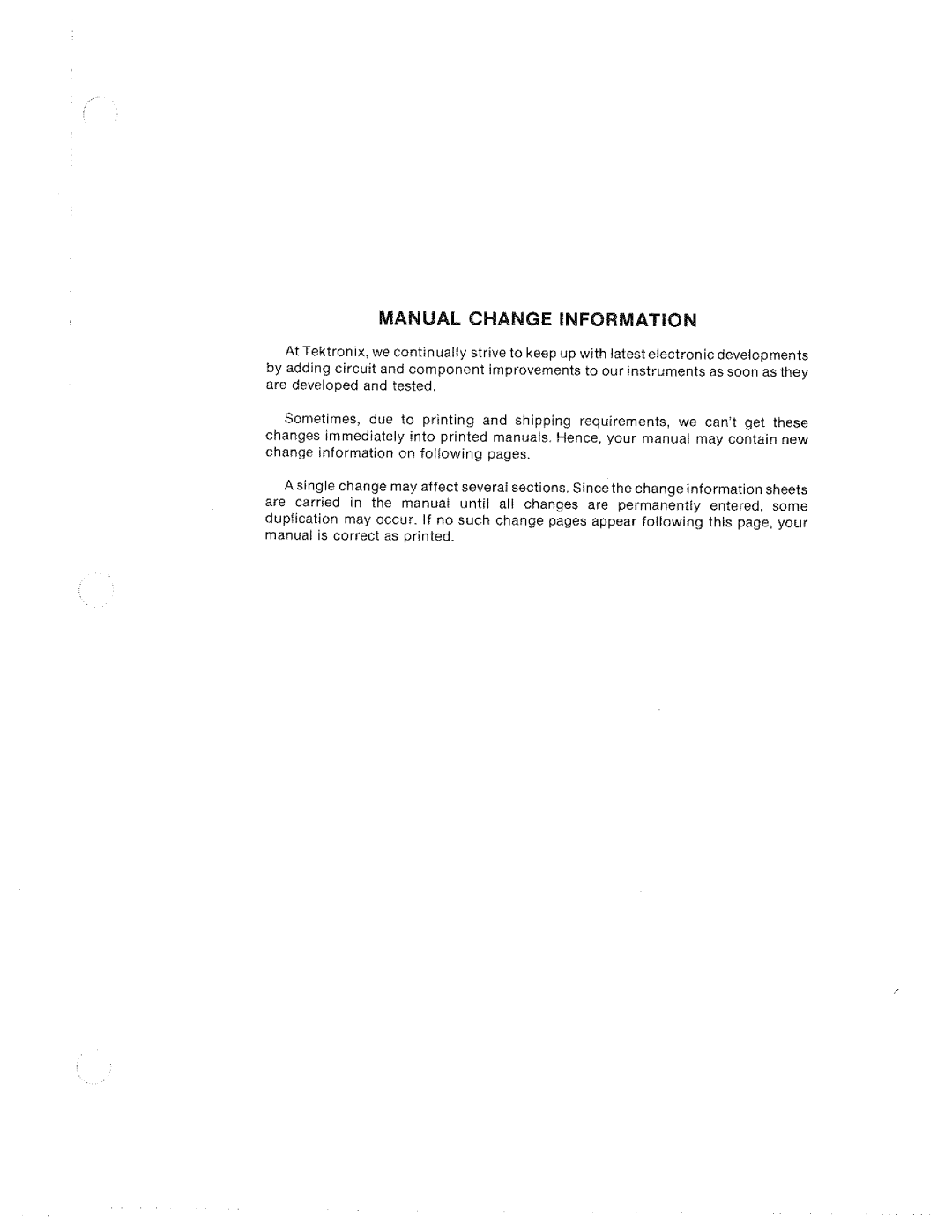 Tektronix R7603 manual 